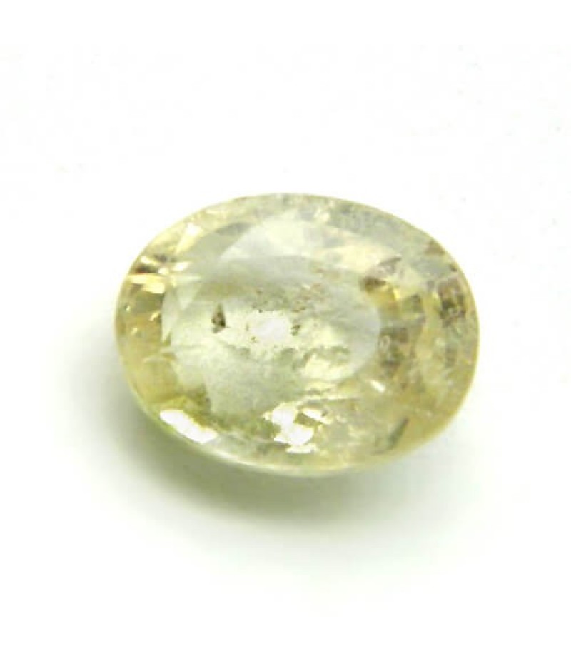 6.36 Carat/ 7.05 Ratti Natural Ceylon Yellow Sapphire