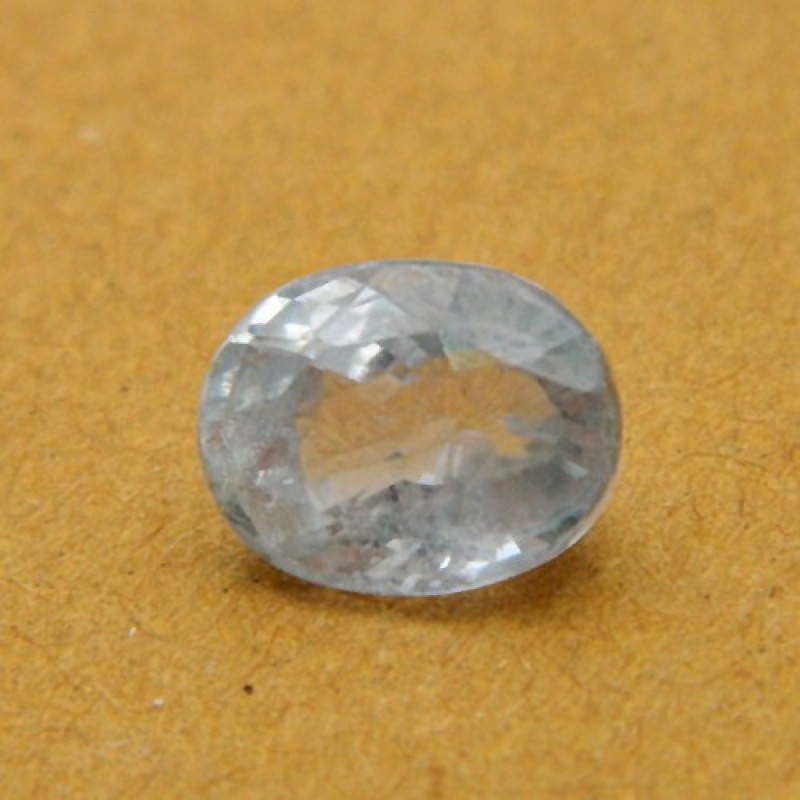 5.79 Carat/ 6.41 Ratti Natural Ceylon Colorless Sapphire Gemstone