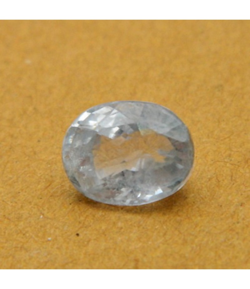 5.79 Carat/ 6.41 Ratti Natural Ceylon Colorless Sapphire Gemstone